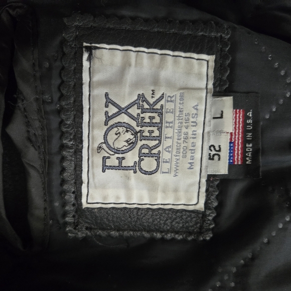 Mens Fox Creek Leather Jacket - Picture 5 of 6